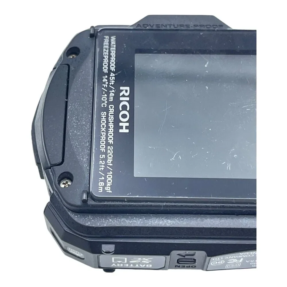 RICOH WG-60 16.0 MP 5X ZOOM RED DIGITAL CAMERA + BATTERY WATERPROOF TESTED